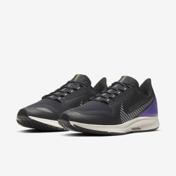 Nike Air Zoom Pegasus 36 Shield - Férfi Futócipő - Fekete/Lila/Titán